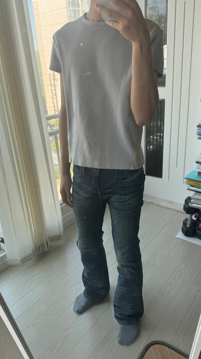 빈티지 부츠컷 웨스턴 데님 팬츠 상품이미지2