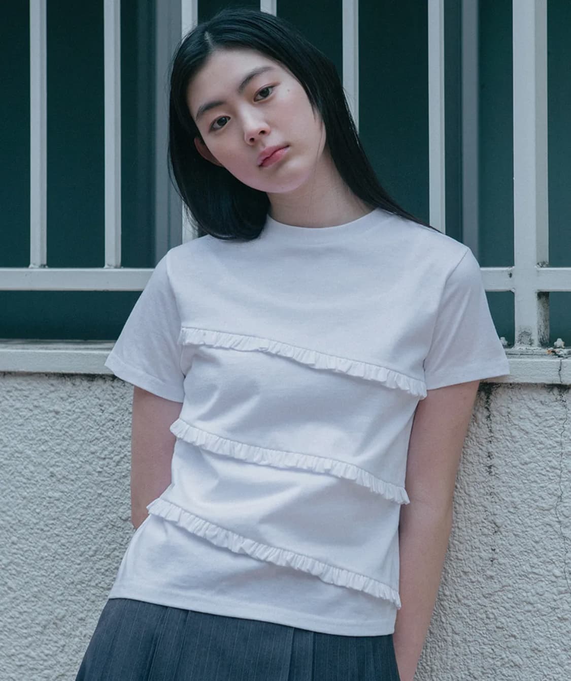 오헤시오 프릴반팔 새상품 상품이미지1