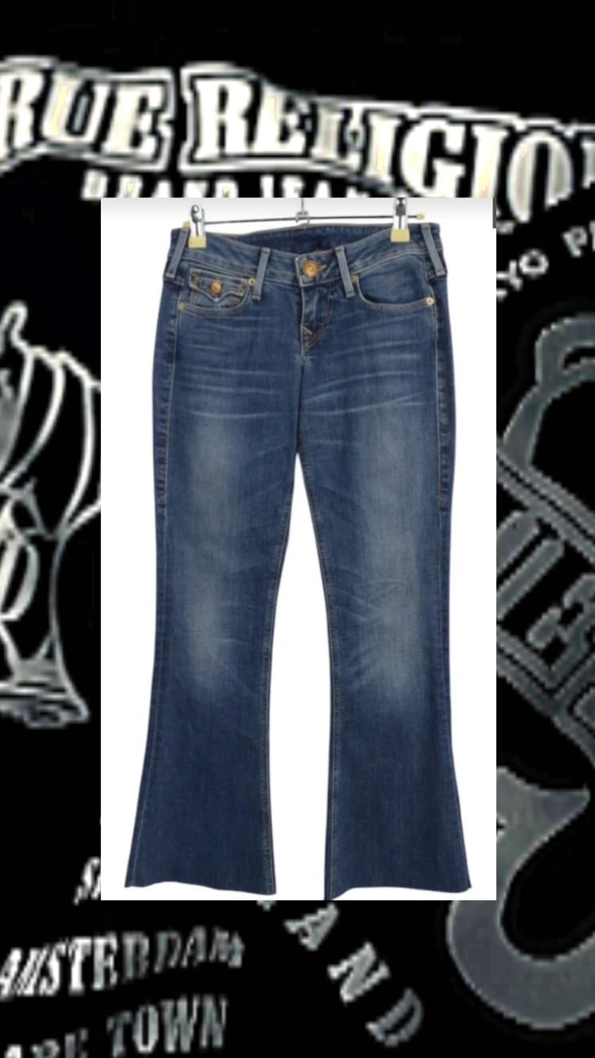 True Religion 로우라이즈 부츠컷 데님팬츠 26 사이즈 상품이미지1