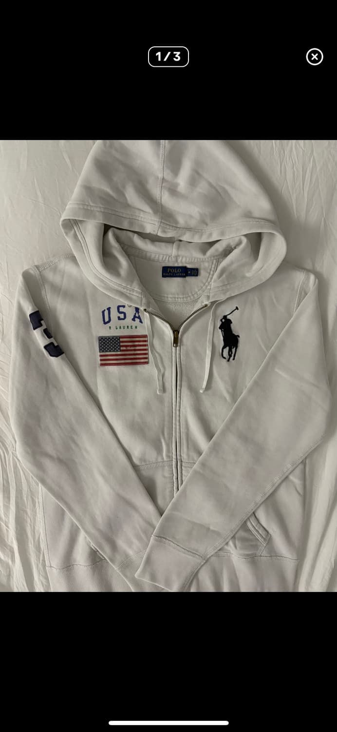 폴로 빅포니 성조기 후드집업 구해요 상품이미지1