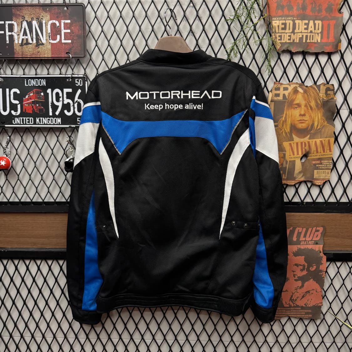 모터헤드 라이더스 안감 메쉬 라이더자켓 후면 로고 포인트 블랙 상품이미지2