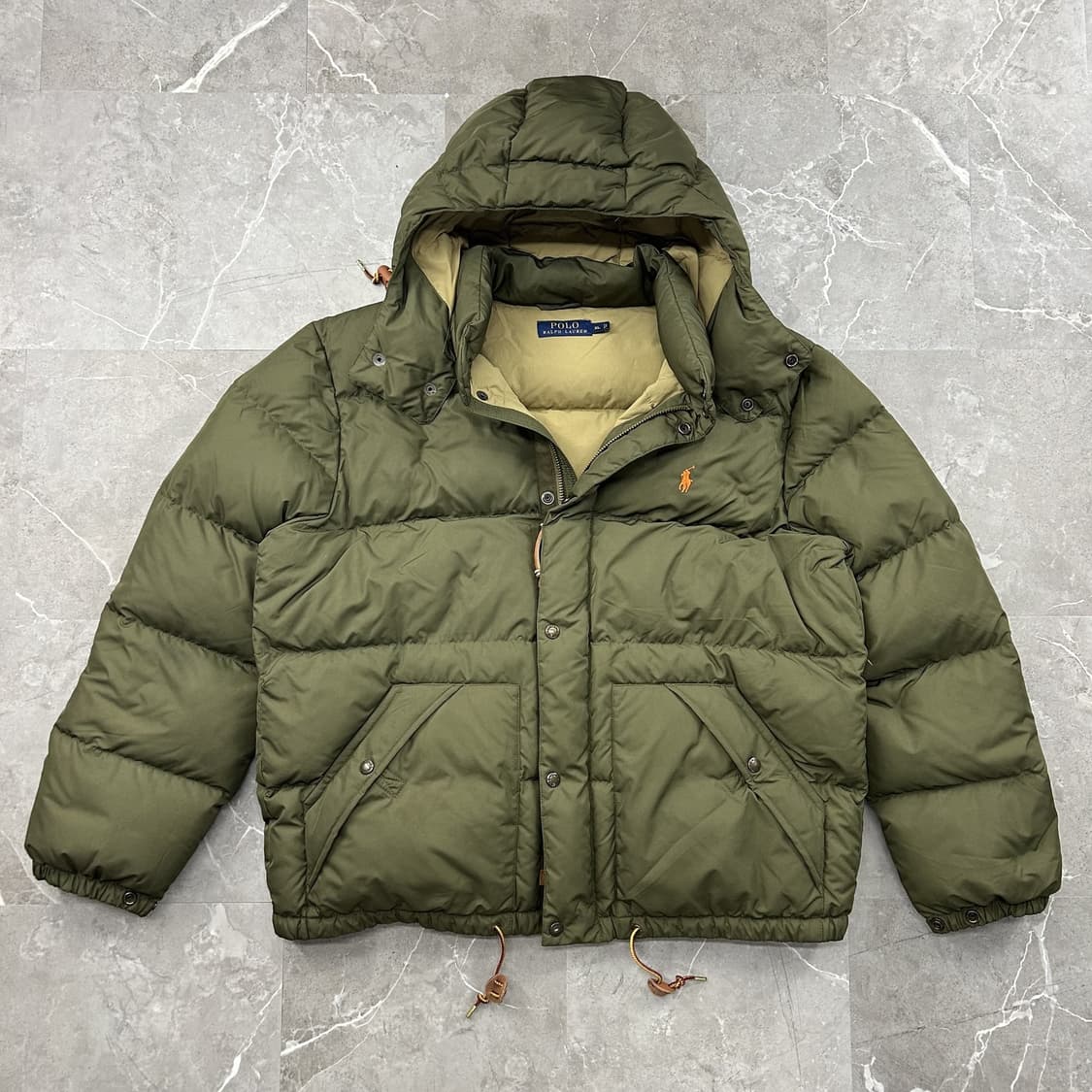 20FW 폴로 랄프 로렌 밀리터리 톤 다운 패딩 올리브카키 상품이미지1