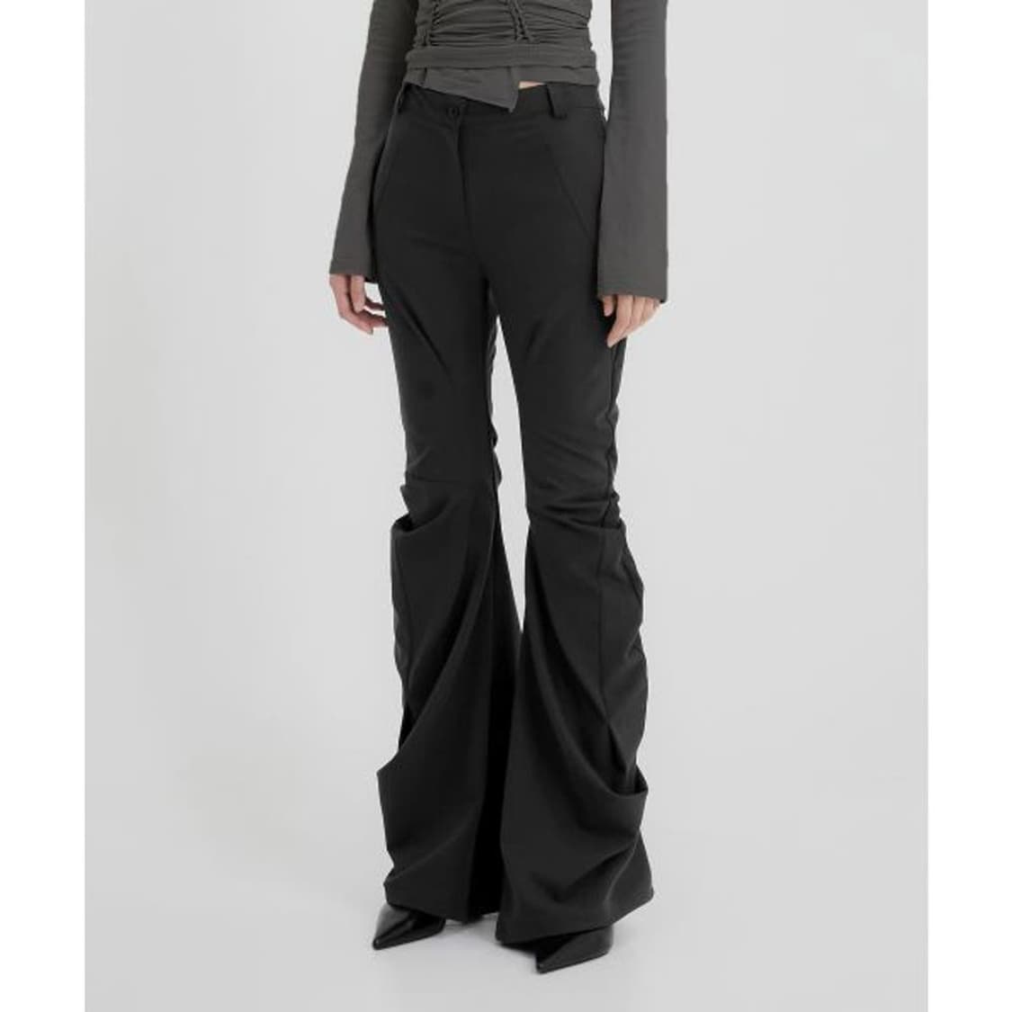 플레어업 드레이프 팬츠 부츠컷 슬랙스 3사이즈 새상품 상품이미지1