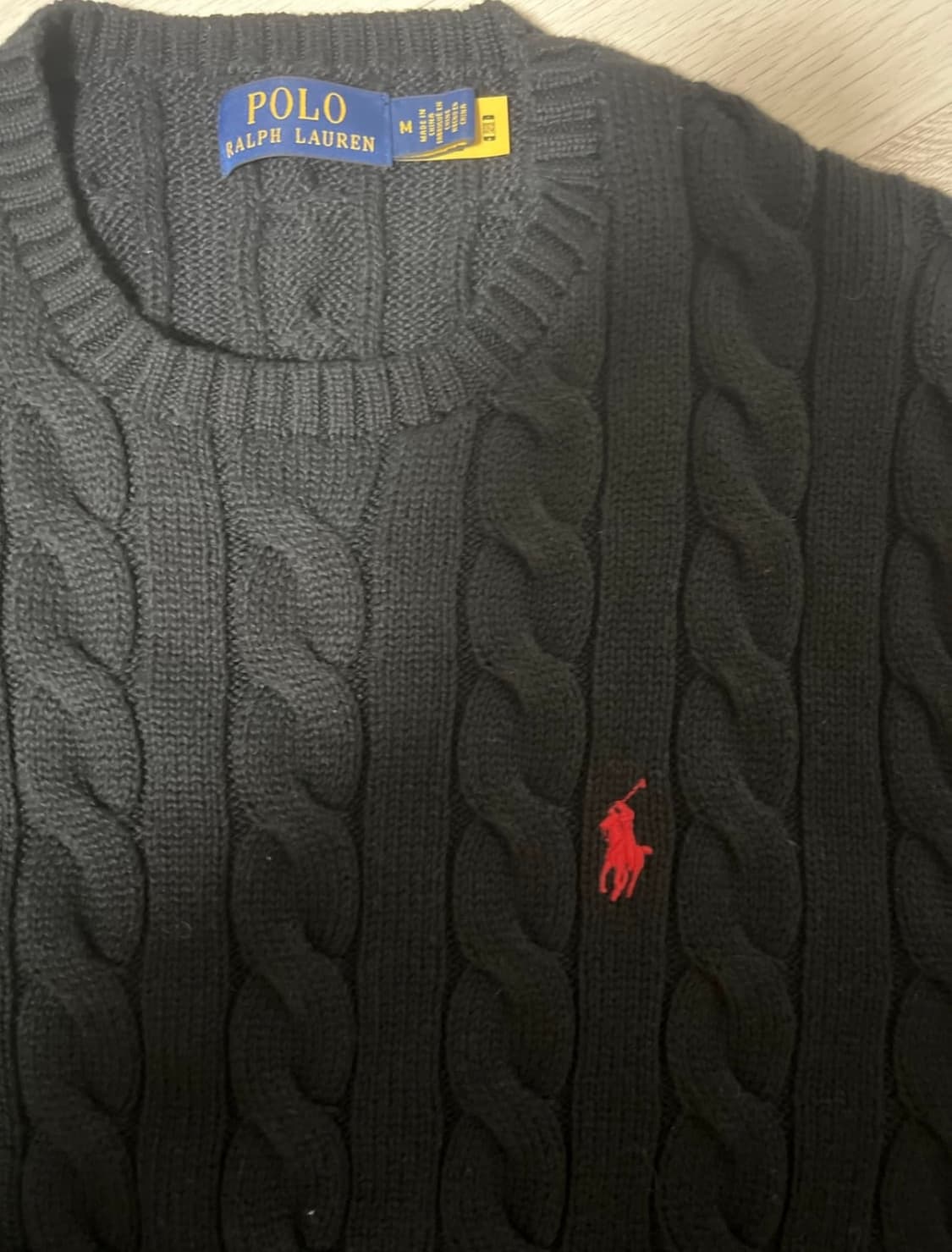 폴로 랄프로렌 꽈배기 니트 상품이미지1