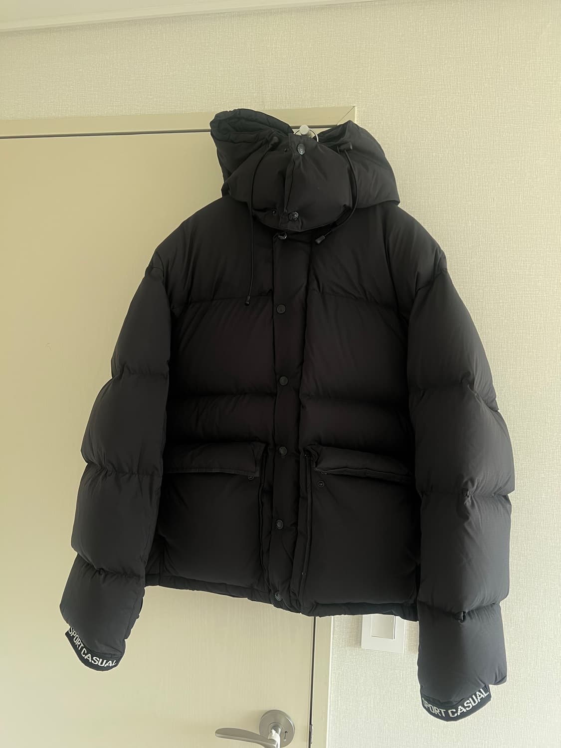 헤리티지플로스 립스탑 후디드 다운 파카 패딩 m(105) 상품이미지3