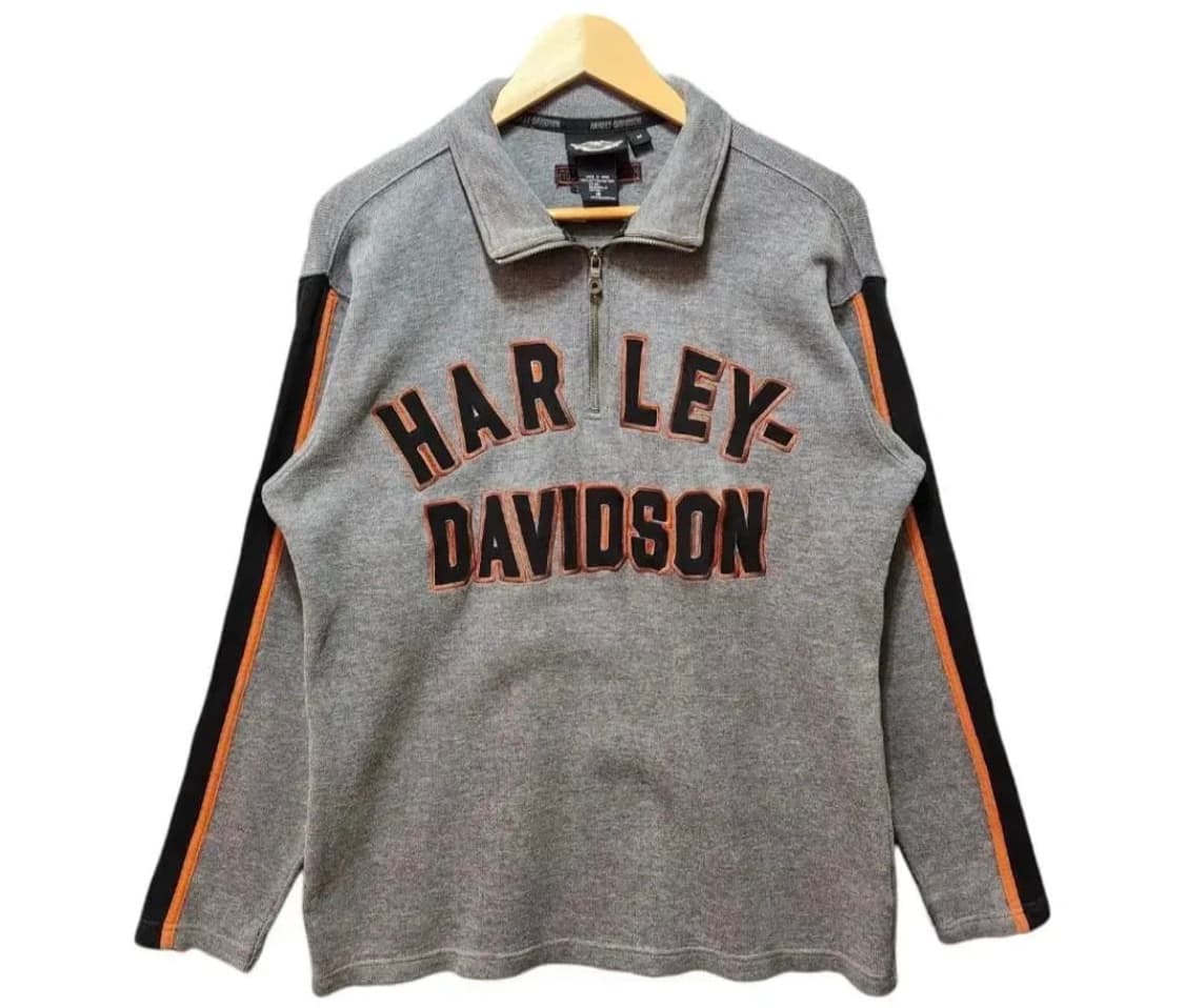 할리데이비슨 니트 반집업 상품이미지1