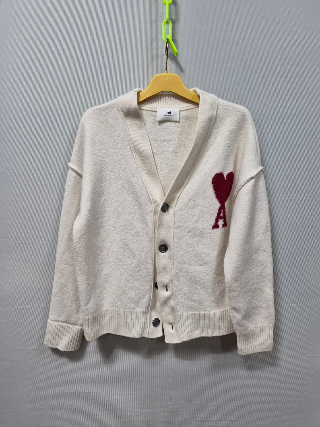 아미 빅 하트 로고 가디건 상품이미지1