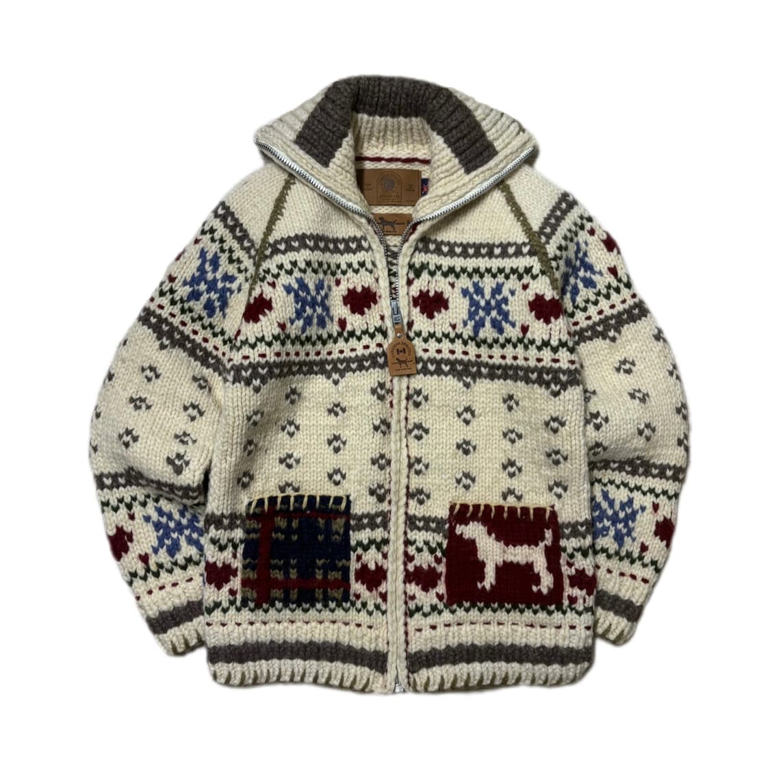 Canadian Sweater 캐나다 코위찬 헤비울 스웨터 상품이미지1