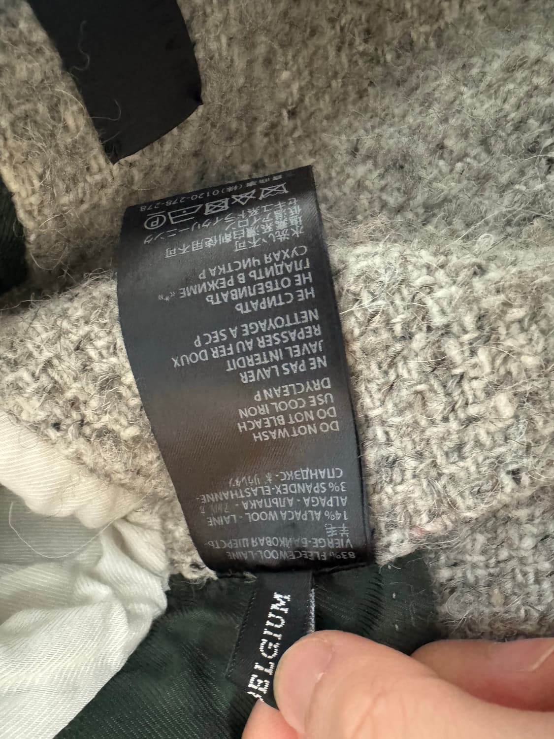 하이더아커만 FW14 알파카 기모노 코트 상품이미지4