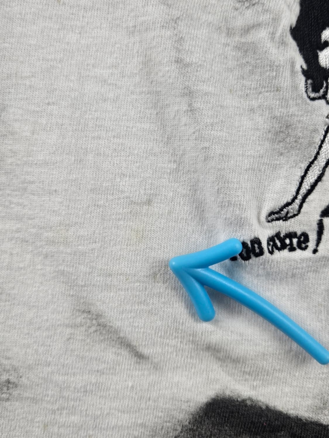 90's USA HANES 커스텀 싱글스티치 롱슬리브( L )/11425 상품이미지5