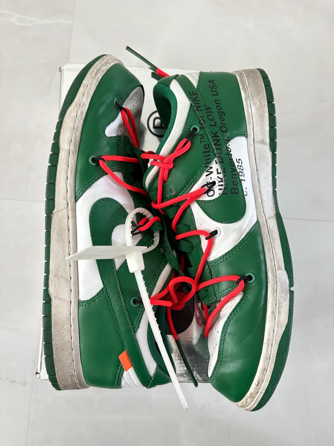(네고O) 오프화이트 나이키 덩크 그린 상품이미지1