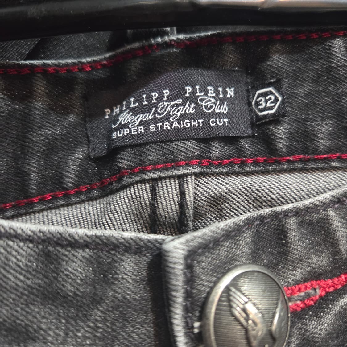 필립플레인 블랙 데님 바이커진 상품이미지5