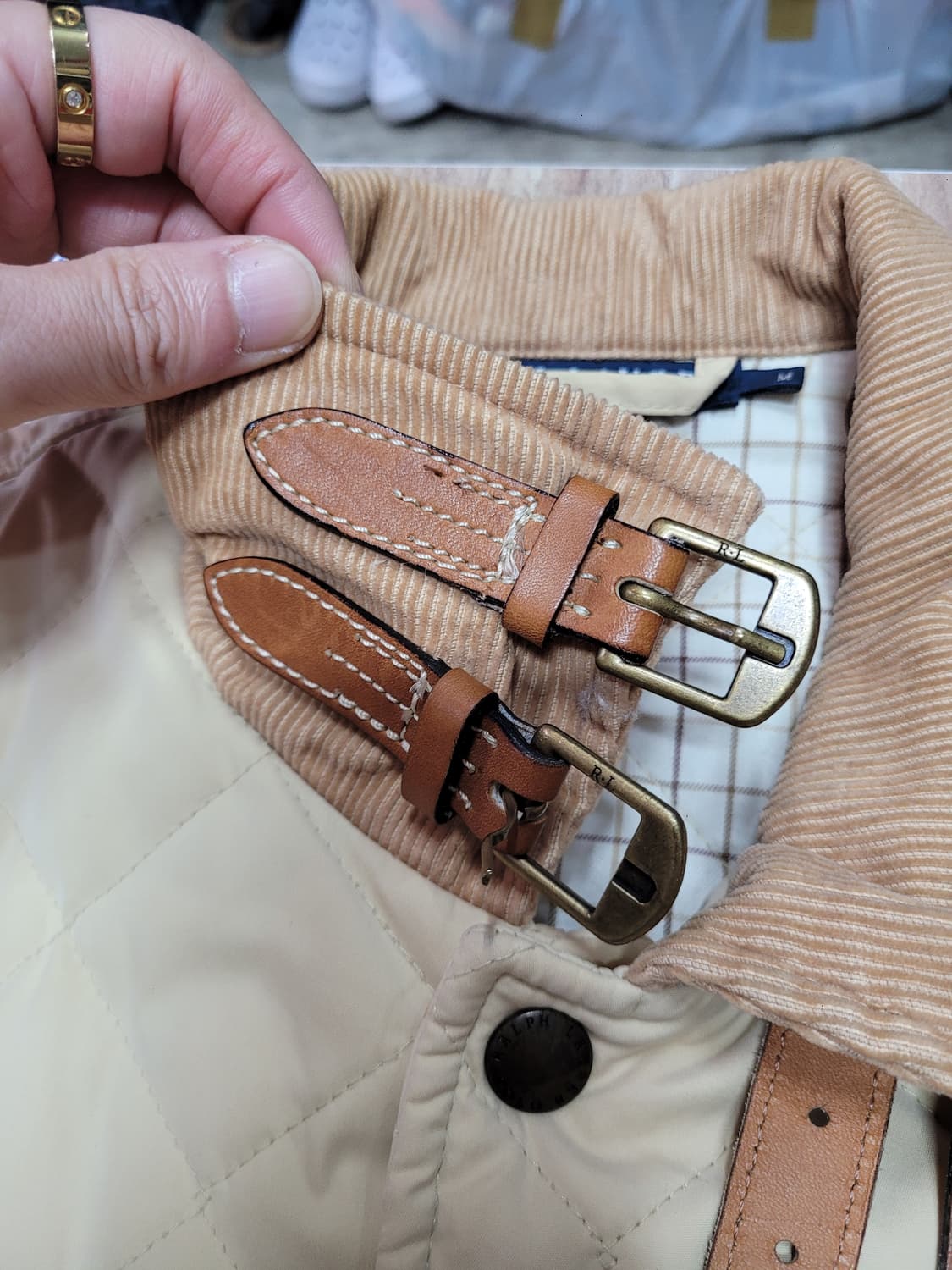 Polo 폴로 랄프로렌 아메카지 아이보리 퀄팅 자켓 상품이미지6