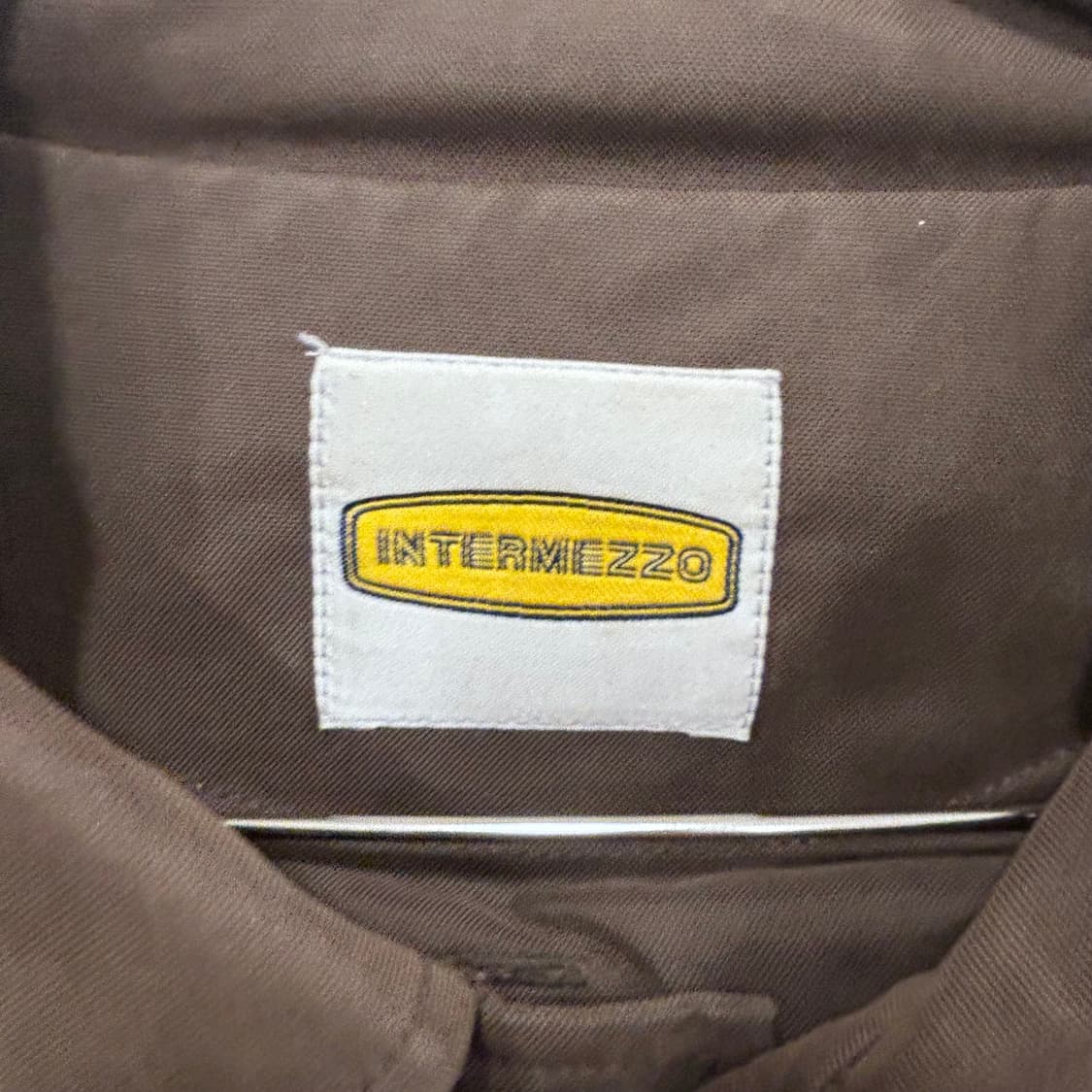 인터메조 왁스코튼 히든버튼 카라 싱글 맥코트 상품이미지3