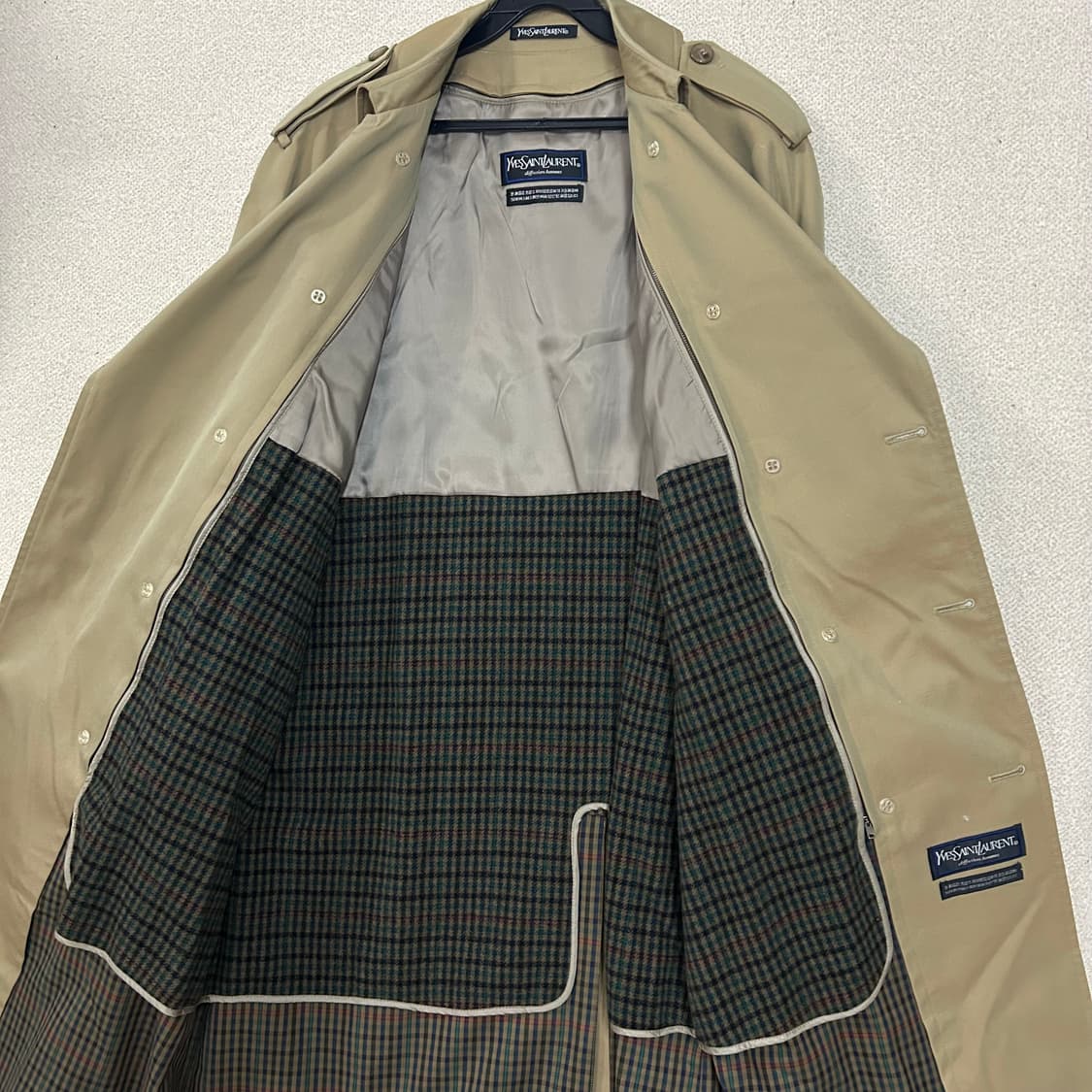 (M) 입생로랑 뿌르옴므 더블 트렌치코트 상품이미지7