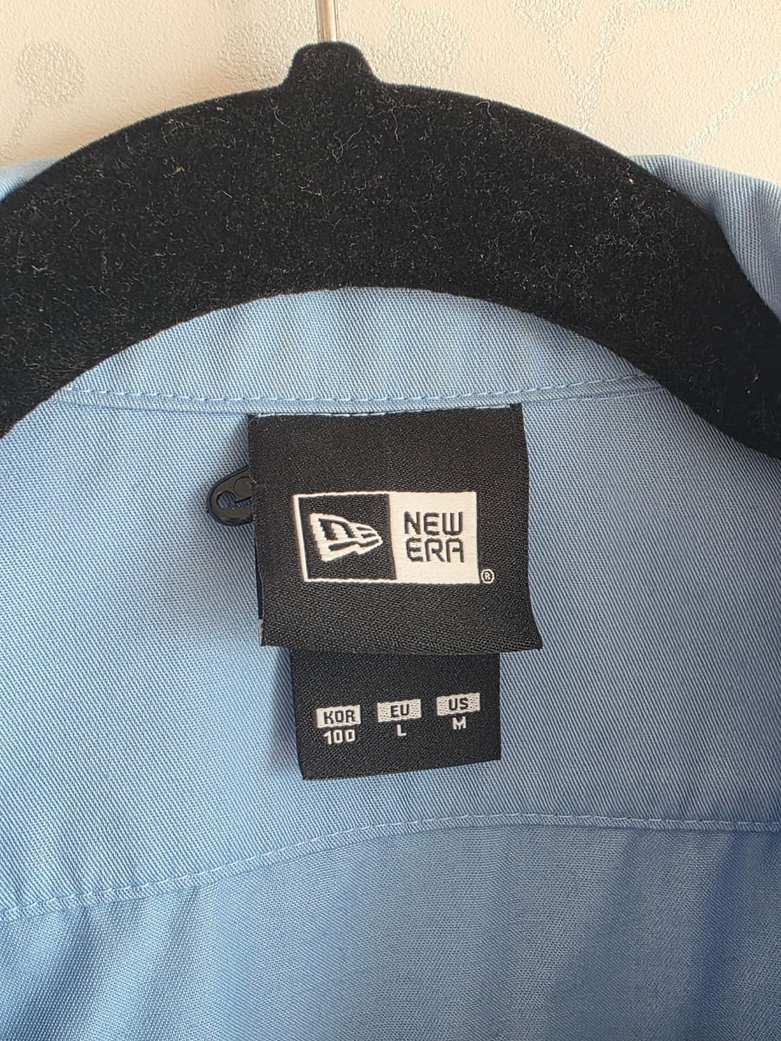 뉴에라 Originators 반팔 셔츠 하늘색 100 상품이미지3