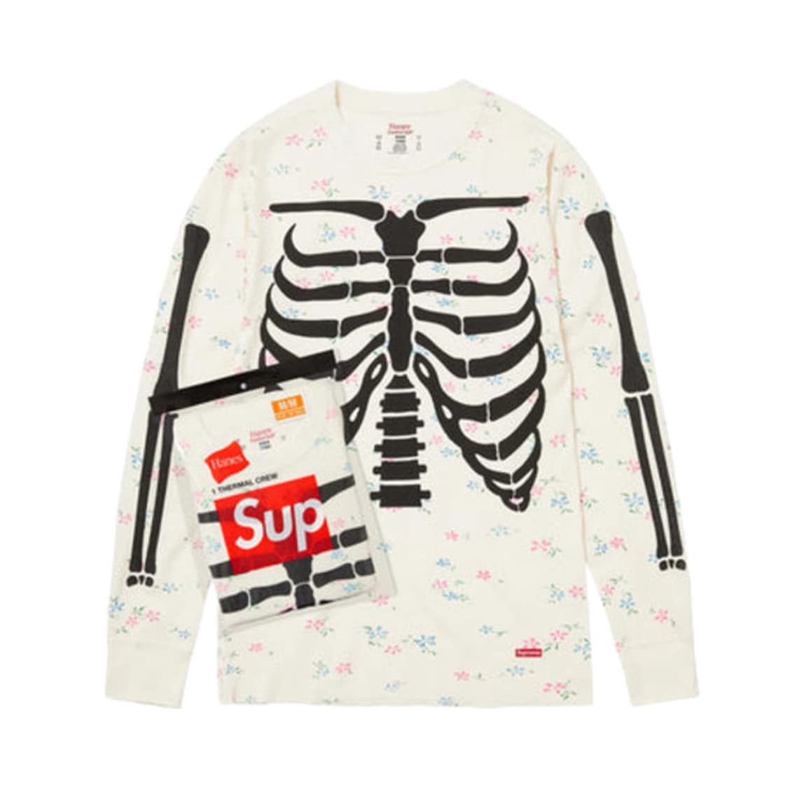 슈프림 헤인즈 본즈 플로랄 구매(L사이즈) 상품이미지1