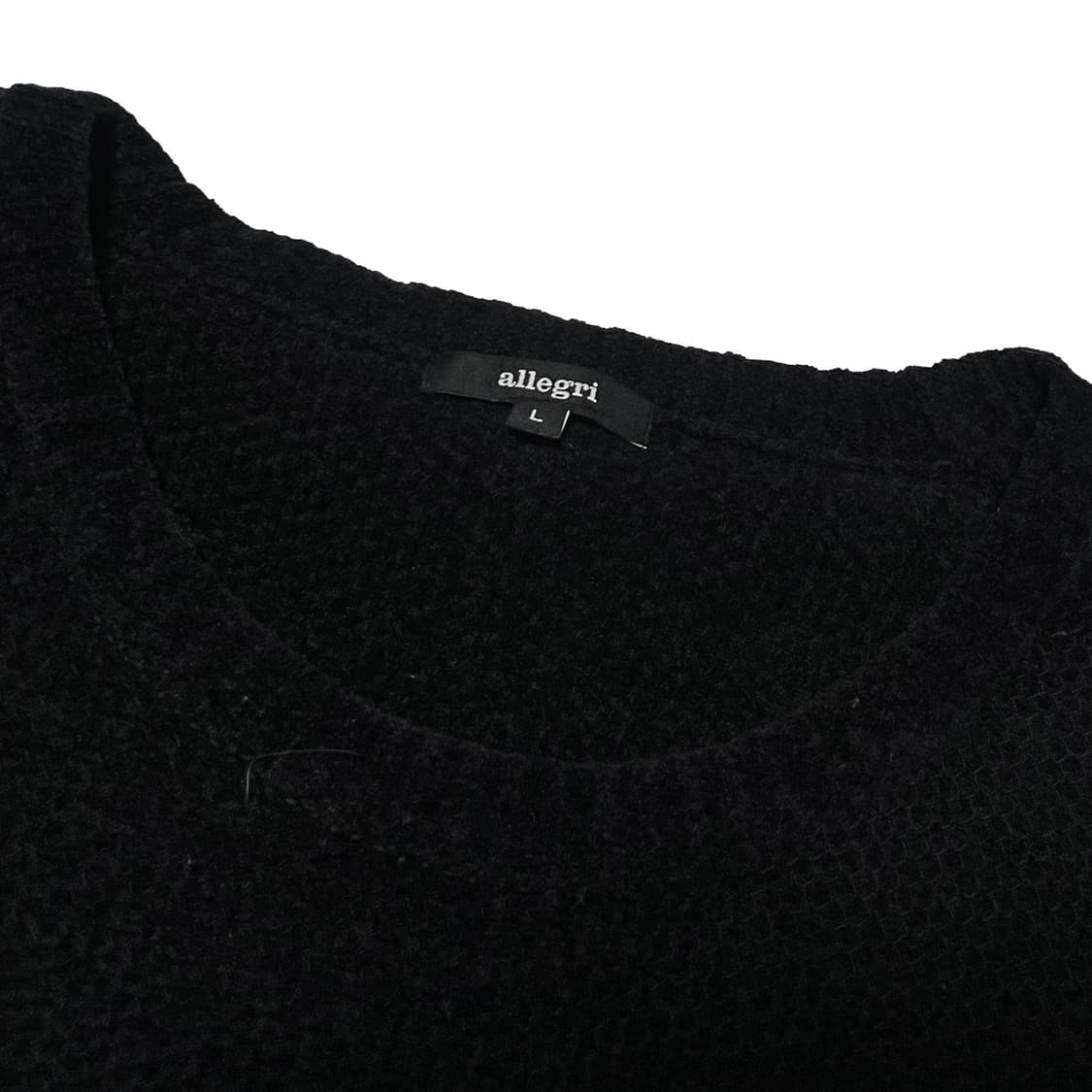 알레그리 블랙 라운드넥 니트 상품이미지6
