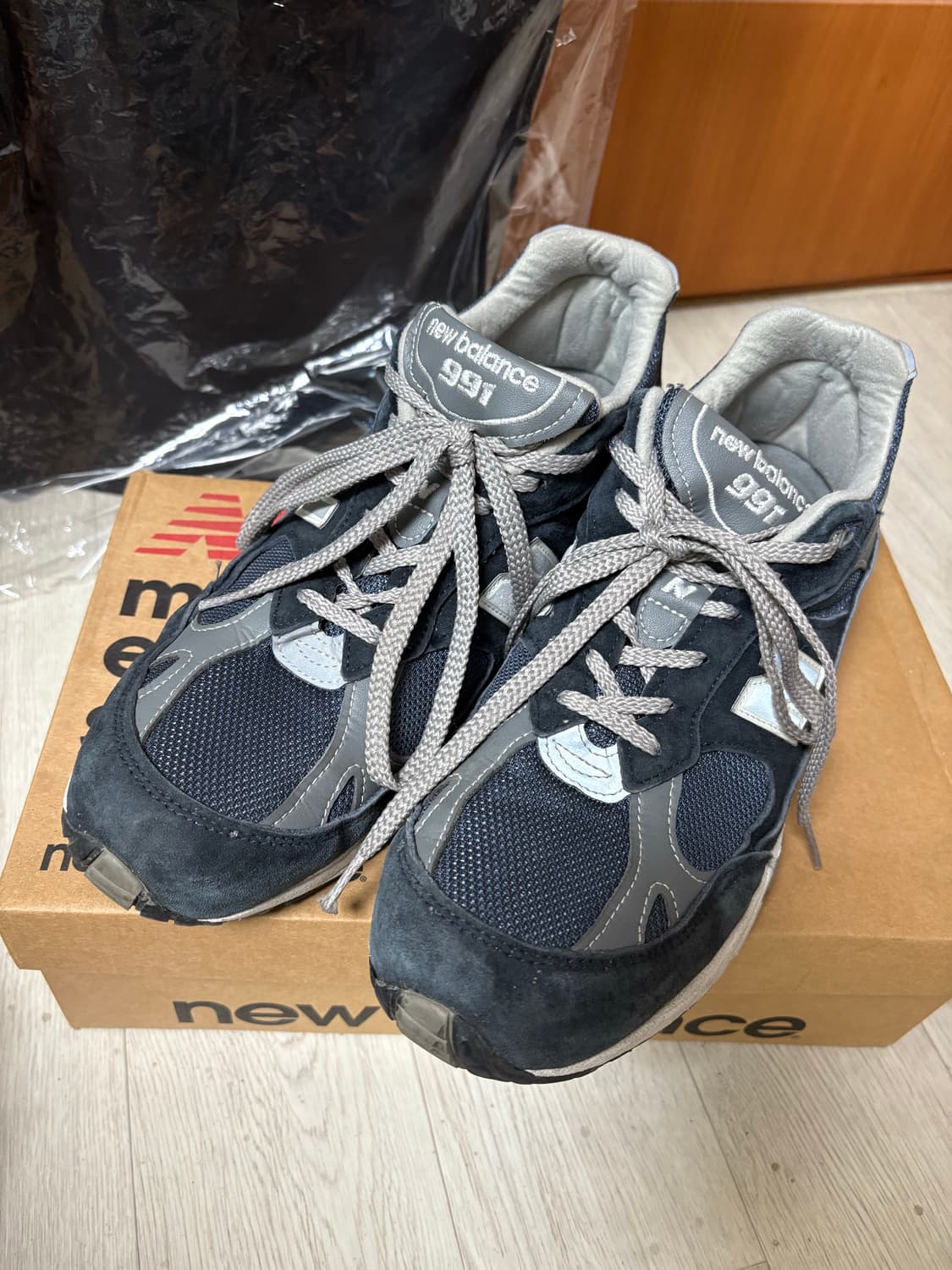 [290]뉴발란스991 made in uk 네이비 상품이미지1