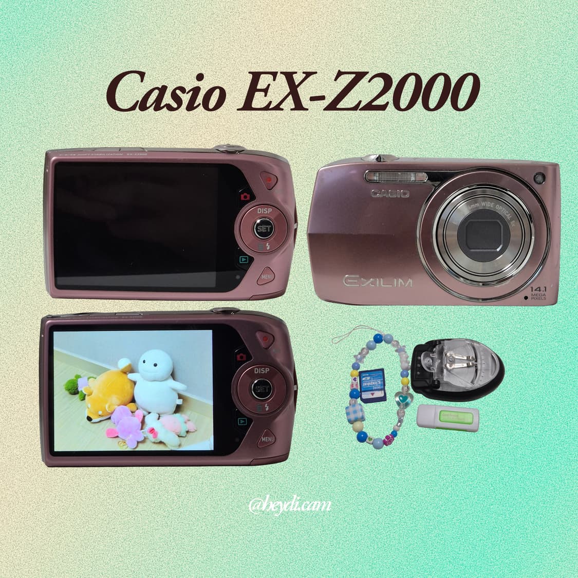 A급<< (로제, 모카, 아일릿) 카시오 엑슬림 z2000 핑크 상품이미지2