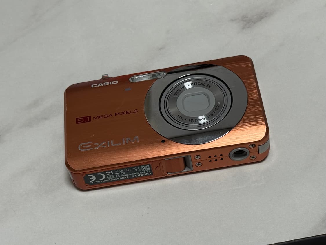 카시오 엑슬림 ex-z85 오렌지 디카 상태 좋음!! 상품이미지1