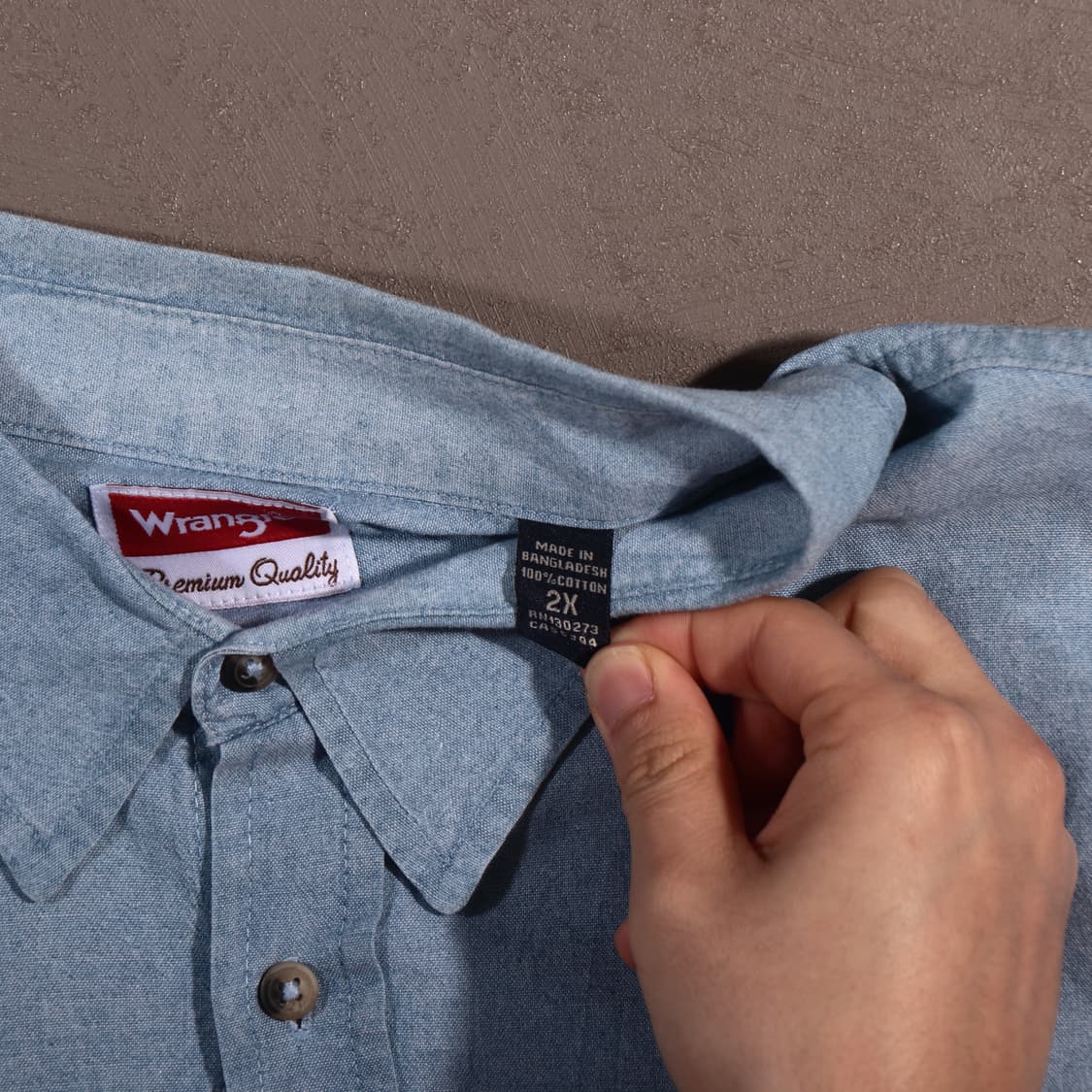  랭글러 연청 코튼셔츠 상품이미지4