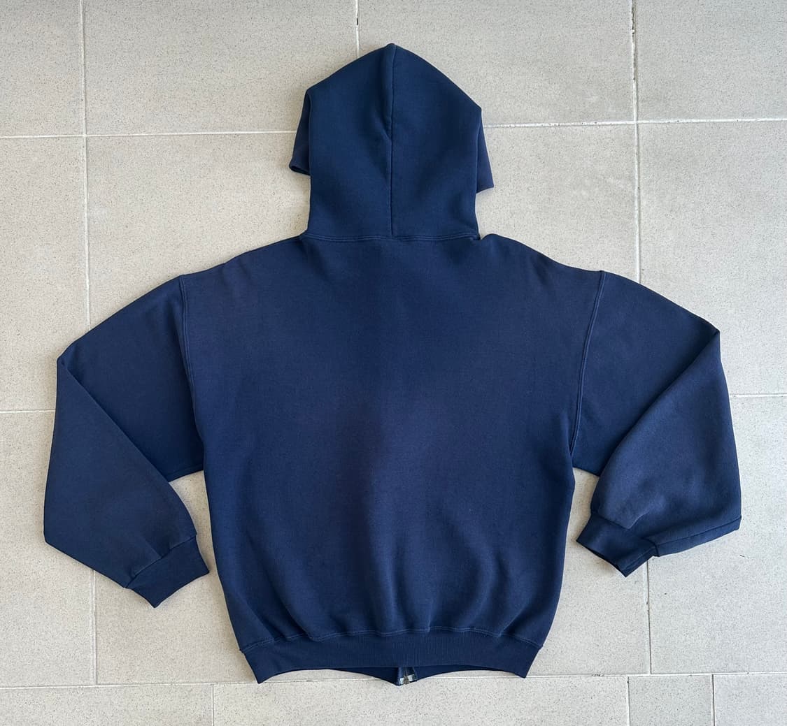 90s 빈티지 러셀 후드집업 네이비 M 상품이미지2