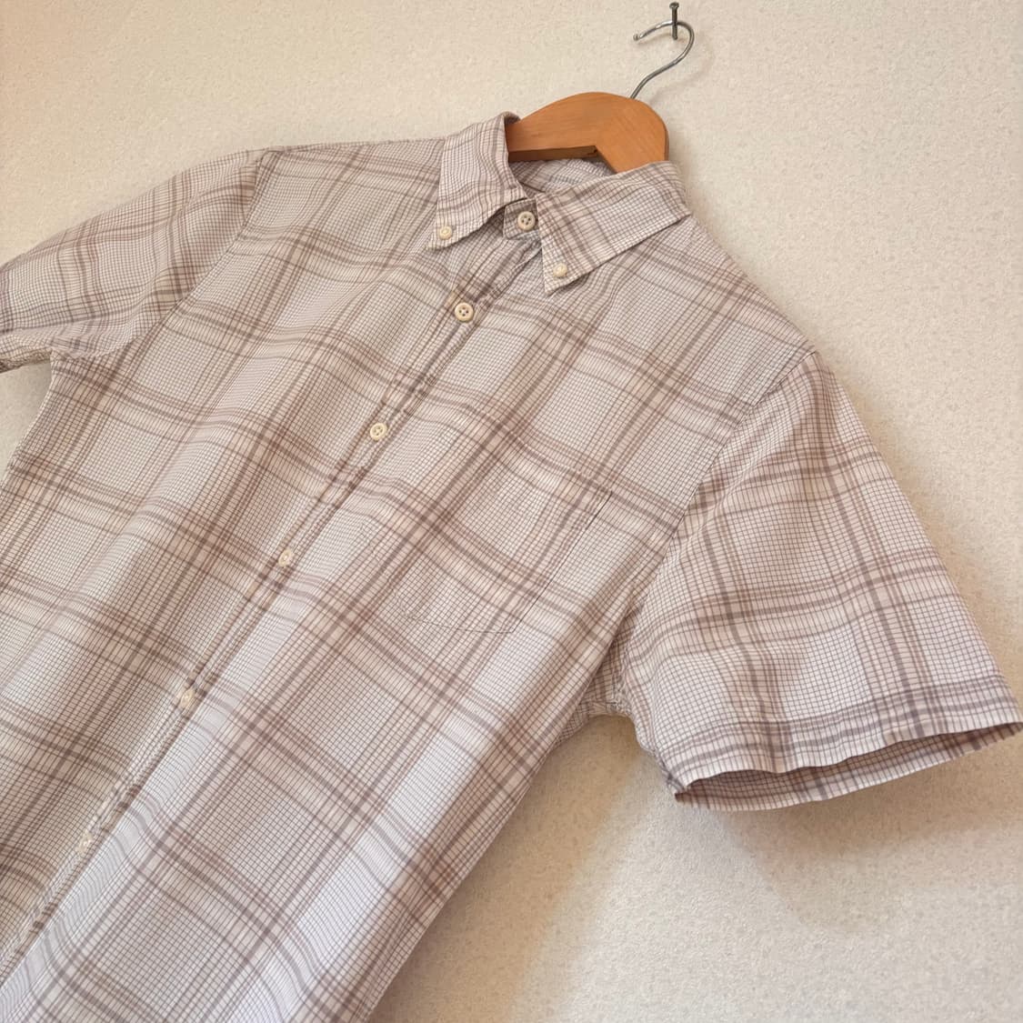 클럽모나코 슬림핏 XS 캐주얼 반팔 셔츠 남방 체크 상품이미지2