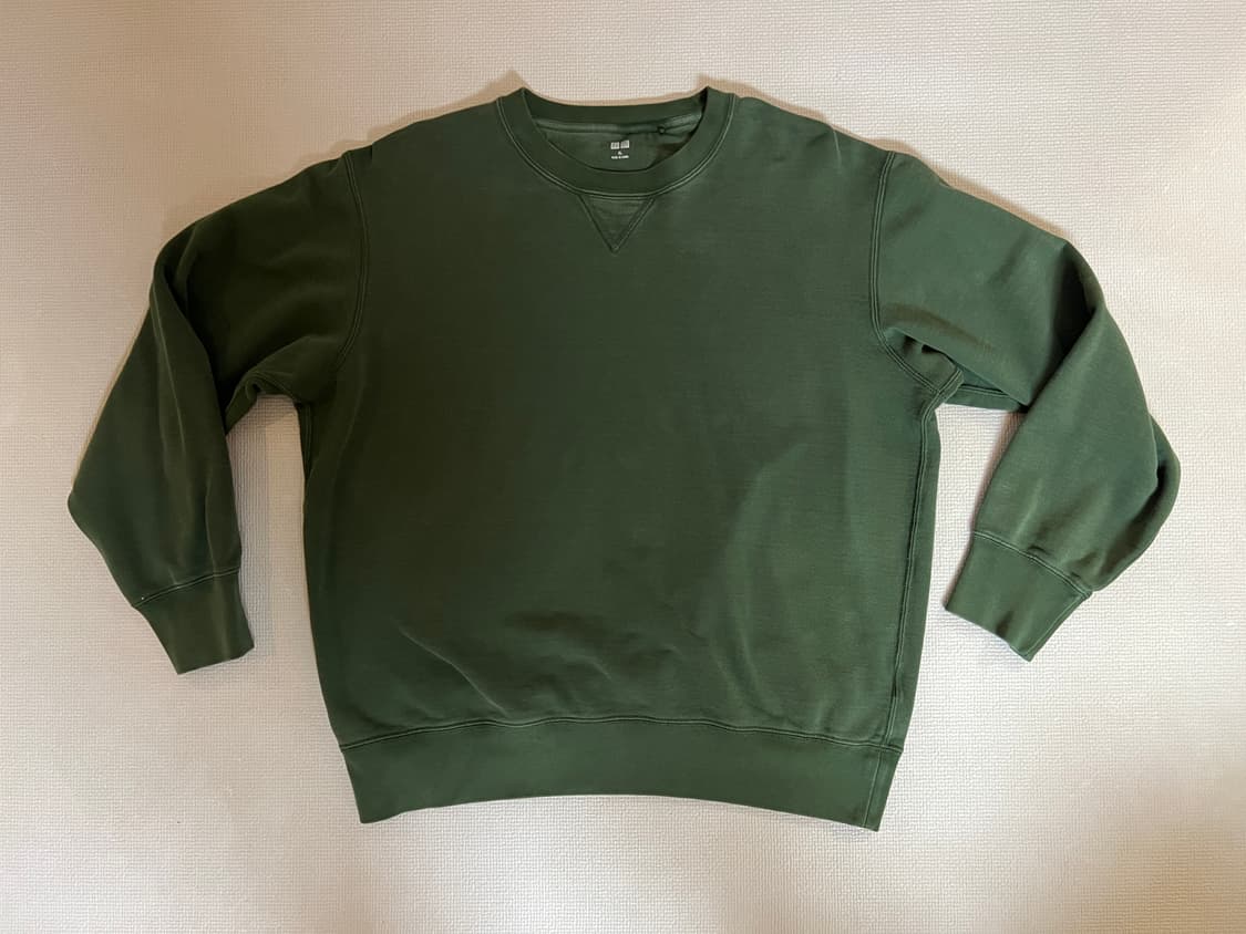 무료배송 - 유니클로 스웨트셔츠 맨투맨(그린) XL 상품이미지1