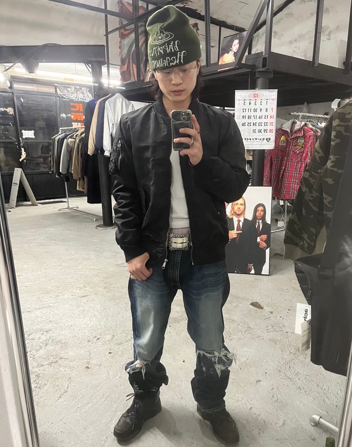 Redskins ma-1 bomber jacket 상품이미지2