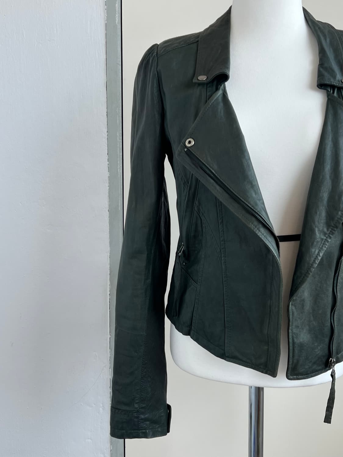 에이징 레더 자켓 상품이미지4