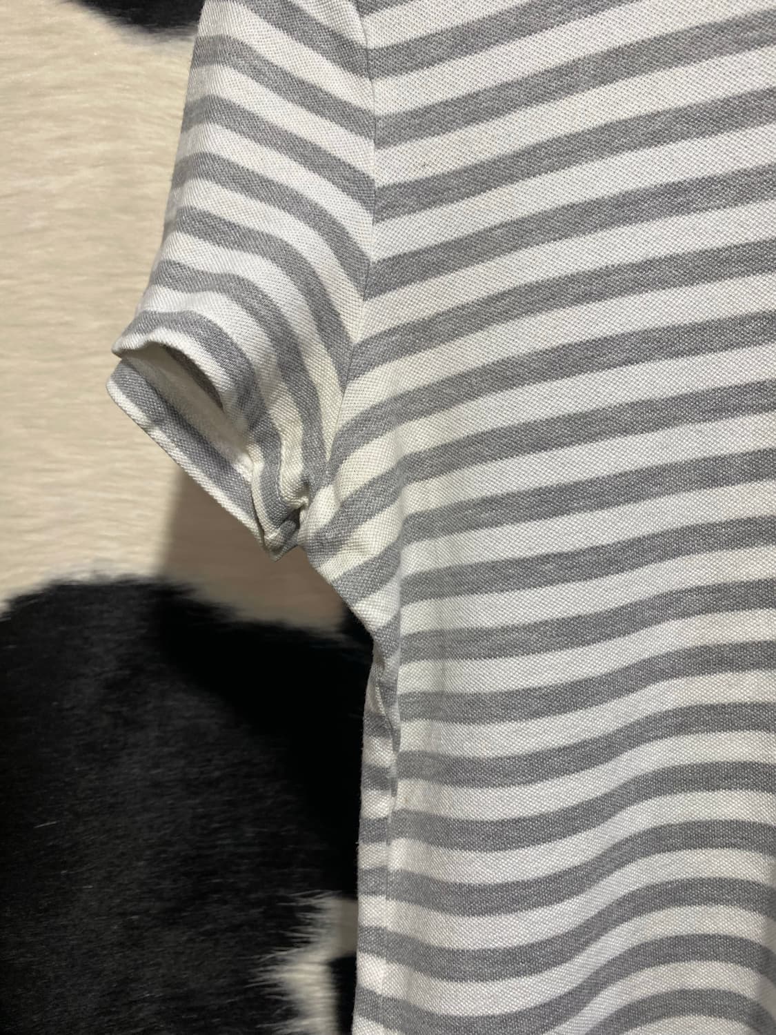 Burberry 로고 자수 스트라이프 반팔티셔츠 상품이미지5