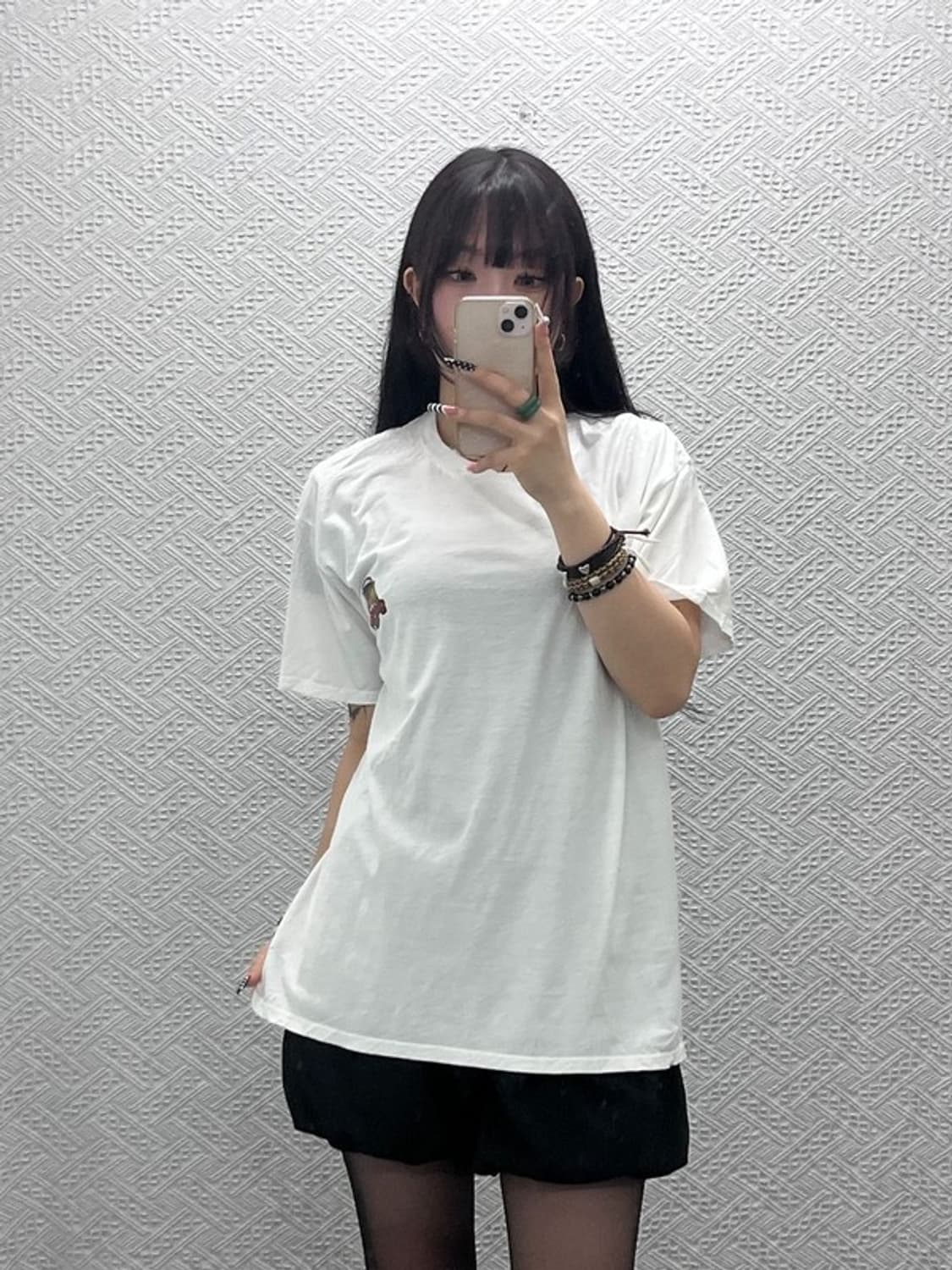 길단 빈티지 스트릿 스몰로고 캐주얼 반팔티 XL C10630 상품이미지1