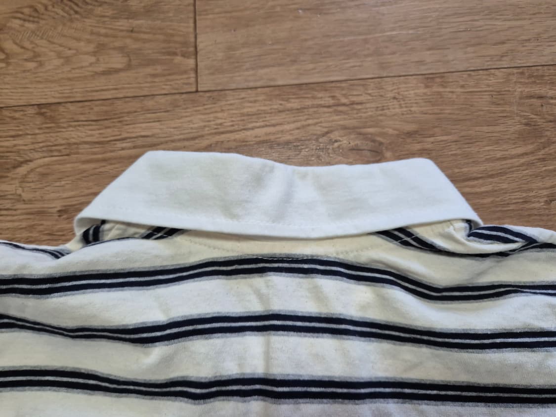 애니원모어 스트라이프 카라 오버핏 티셔츠 상품이미지9