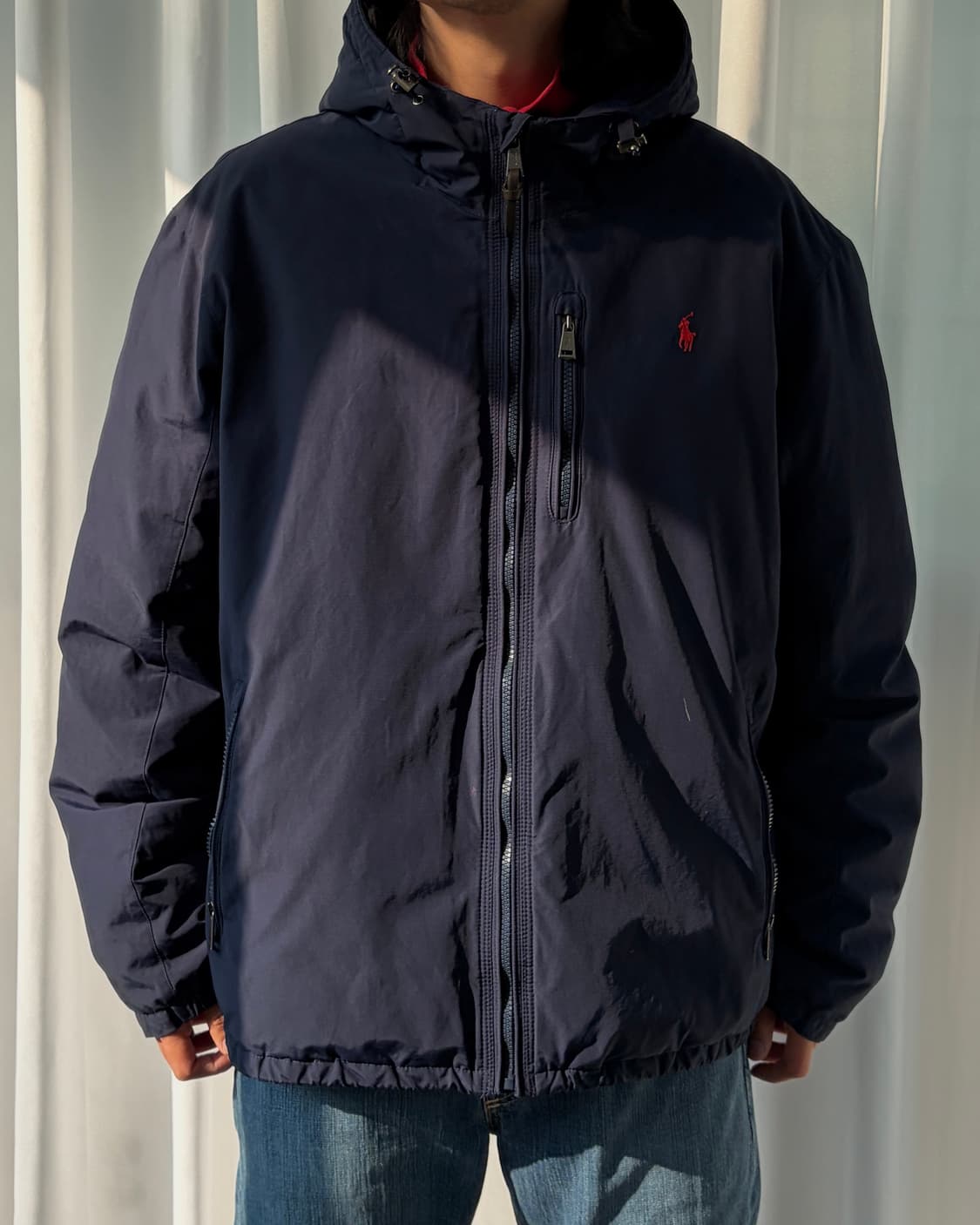 [2XL]폴로 랄프로렌 덕다운 패디드 후드 자켓 navy 상품이미지3