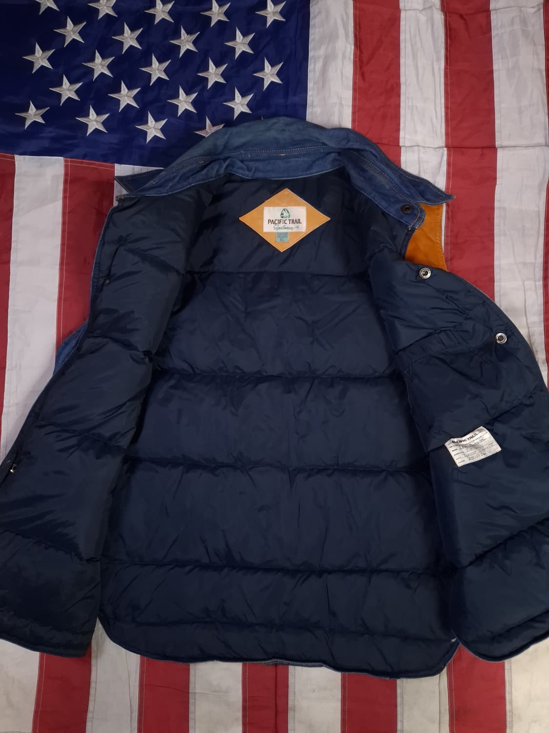 오리지날 70's 퍼스픽트레일 데님 웨스턴 다운 베스트 상품이미지9