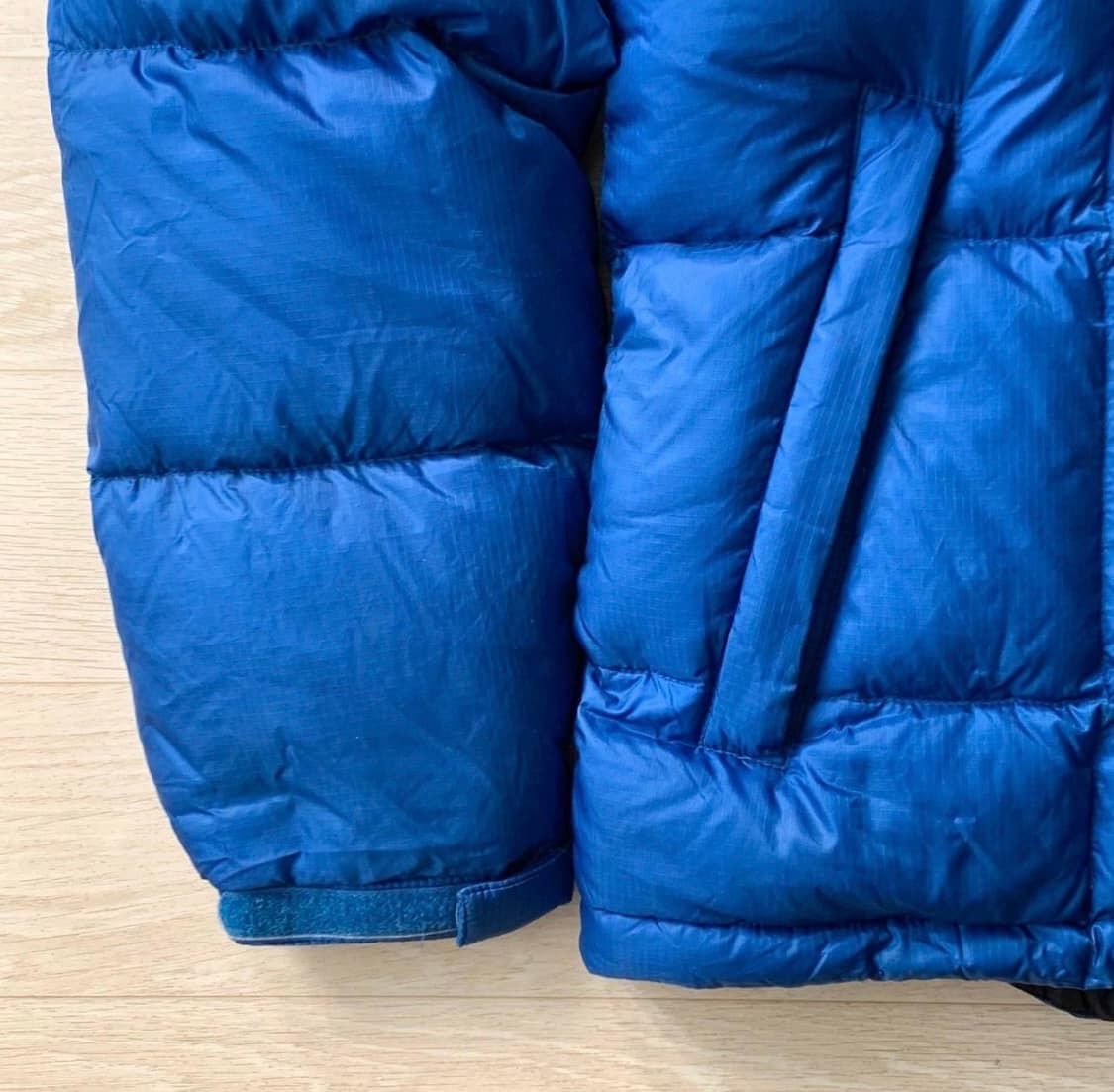 노스페이스 800 구스 다운 패딩 블루 M 상품이미지5