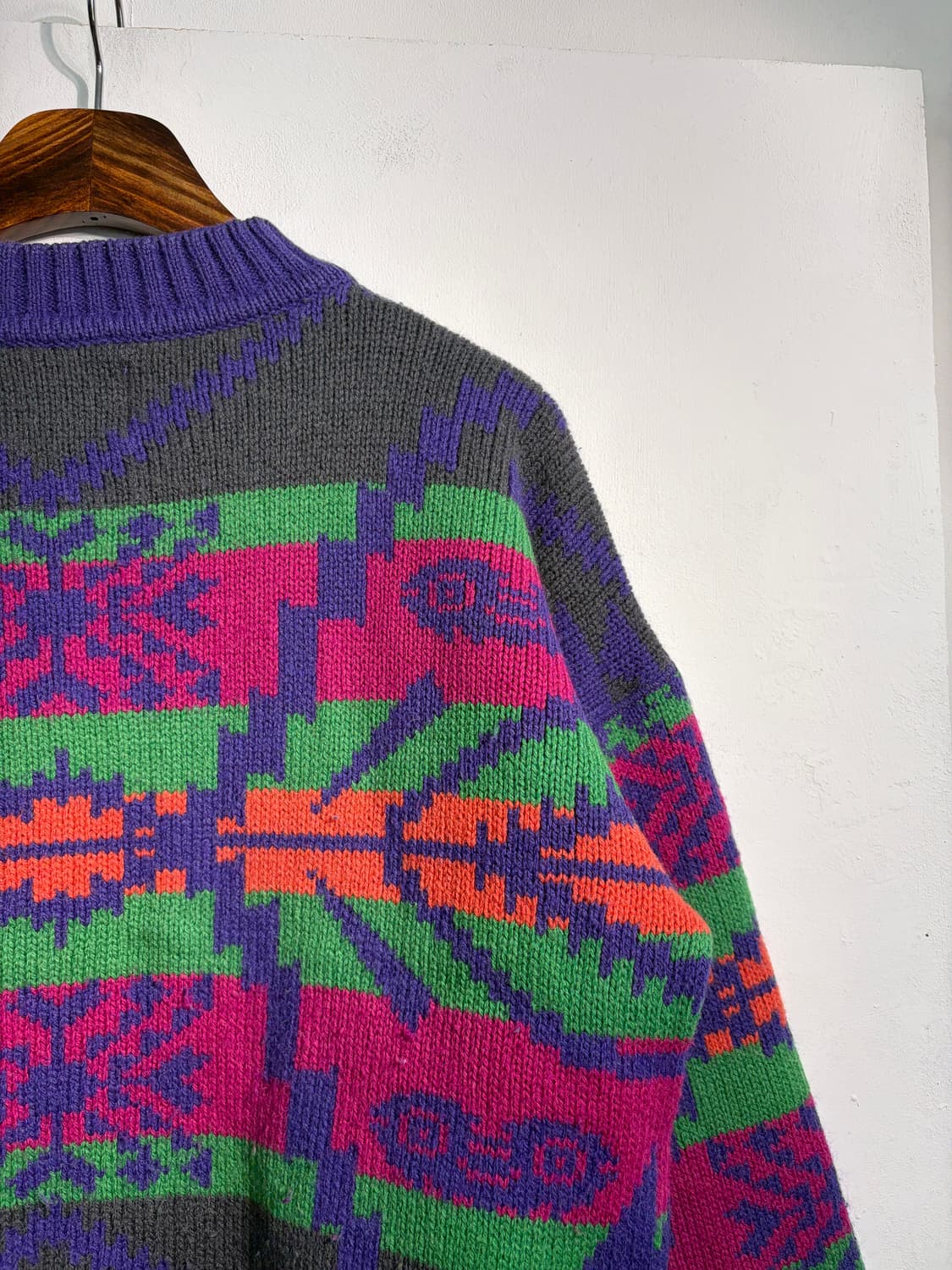 [L] 90s 노르딕 크롭니트  상품이미지7