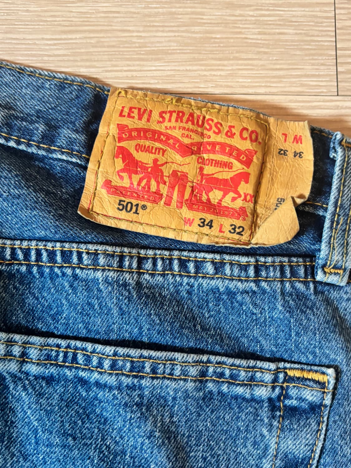 리바이스 501 청바지 W34 L32 상품이미지2