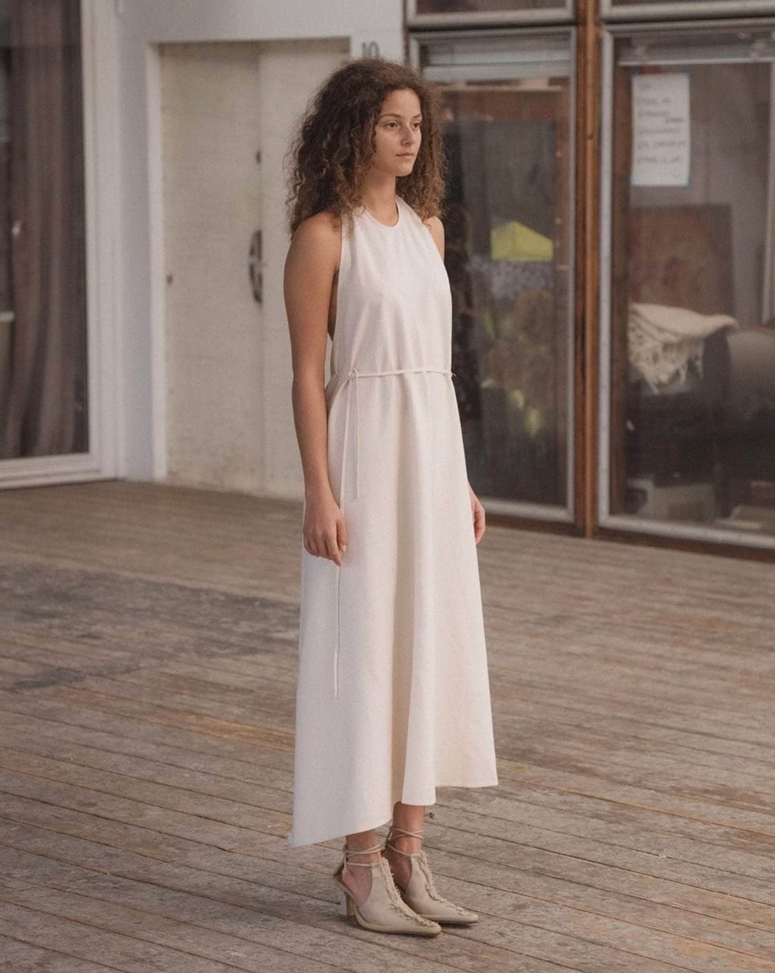 Baserange Apron 드레스 - 야생 실크 상품이미지4