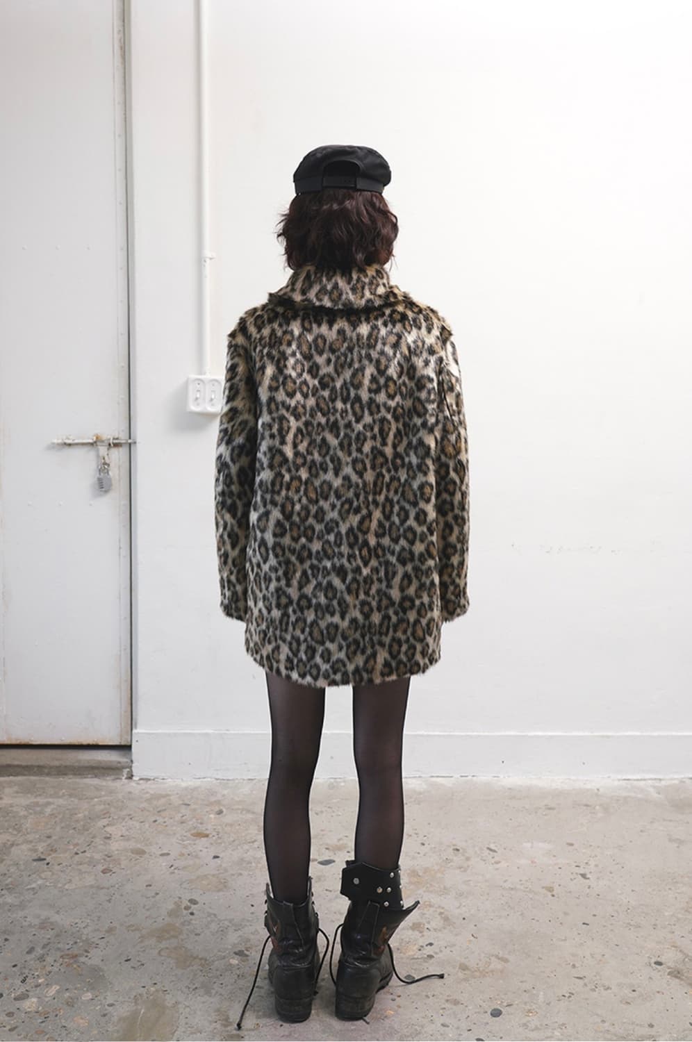 데어드 Dared leopard coat 레오파드 퍼 코트 새상품 상품이미지2