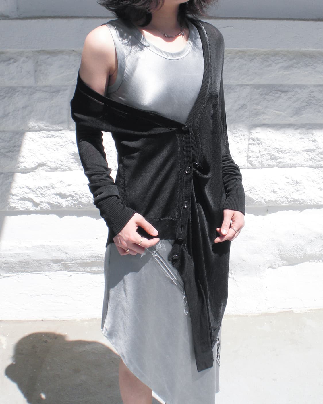 DIESEL asymmetric sheer cardigan 상품이미지5