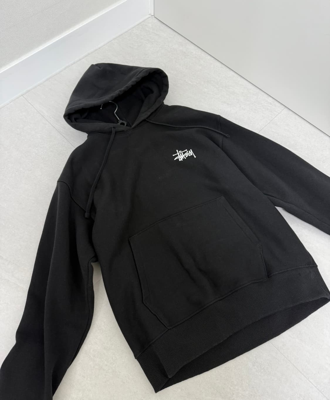 Sttussy 스투시 베이직 후드 블랙 상품이미지2