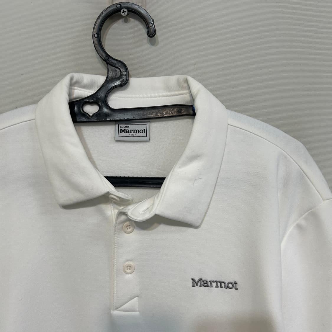 마모트 남성 기모 티셔츠 110 화이트 상품이미지2