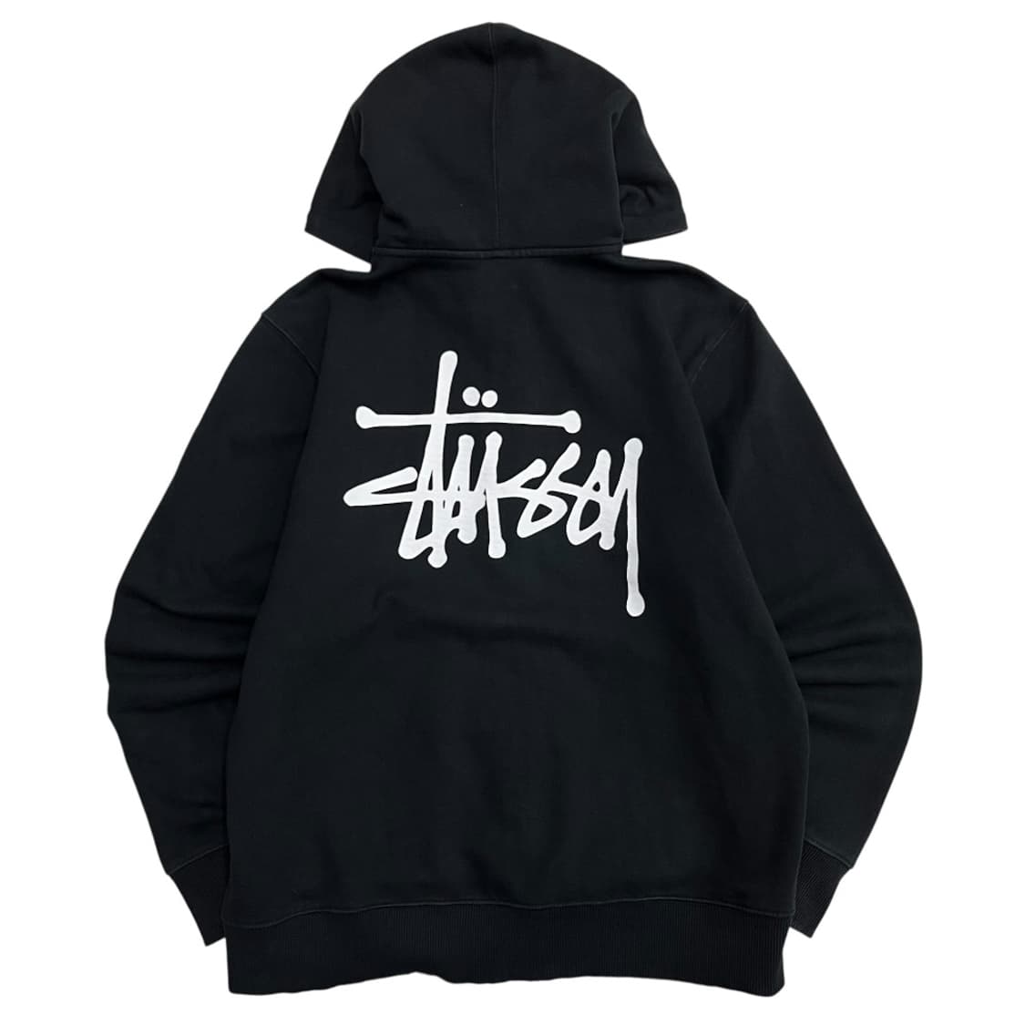 스투시 블랙 후드집업 M 상품이미지4