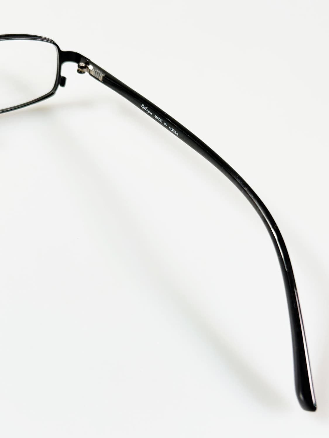 EPILOGUE 블랙 슬림 스퀘어 메탈 빈티지 안경 상품이미지6