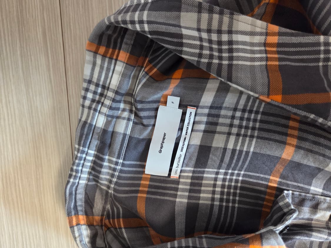 그라프페이퍼 텐셀, 텐샐 체크셔츠 팝니다. 상품이미지2