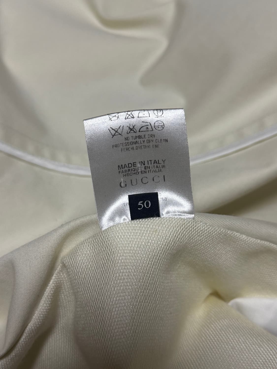 Gucci 구찌 더블 브레스티드 아이보리 코튼 자켓 50 상품이미지8