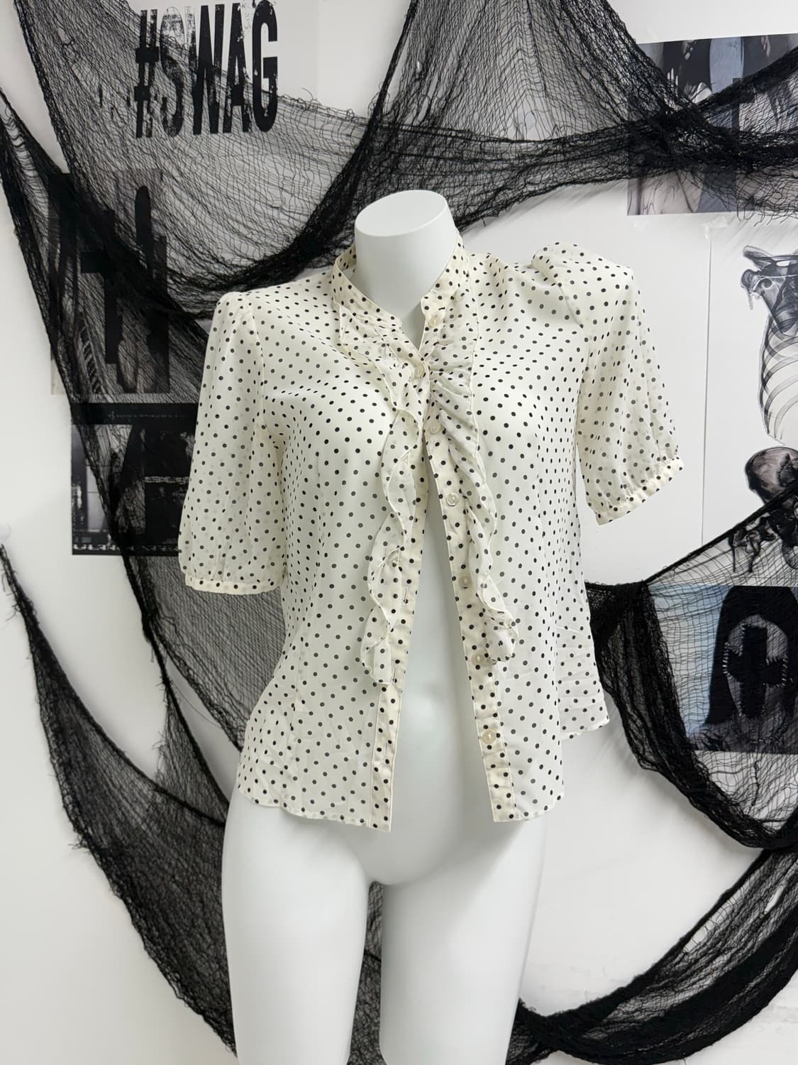 Pocket girl mood seethrough halfsleeve 상품이미지1