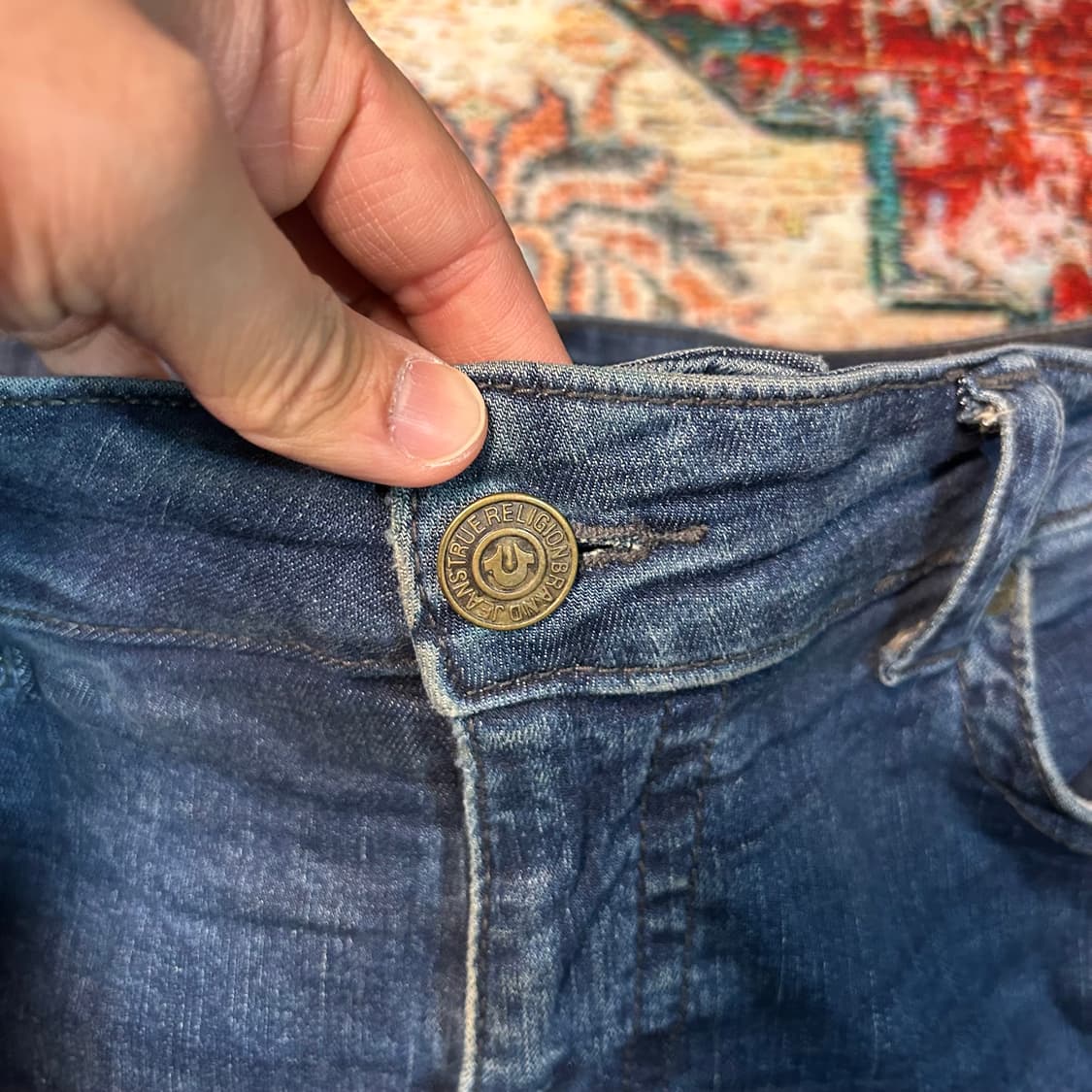 [36] 트루 릴리전 슬림 스트레이트 핏 데님 팬츠 상품이미지3